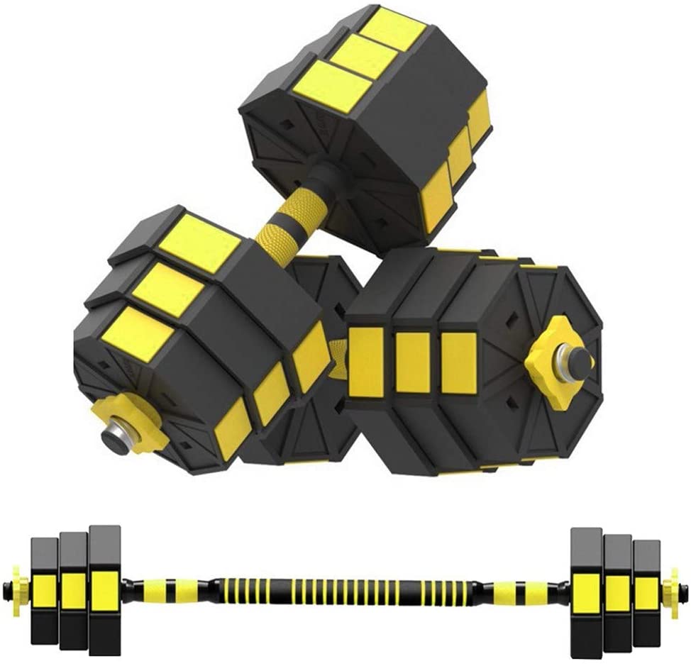 HOMBOM Dumbbells Set Adjustable Weight Fitness Dumbbells Set for Men and Women with Connecting Rod Can Be Used As Barbell